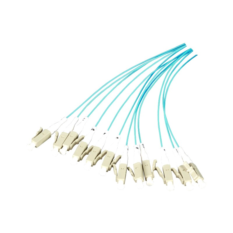 Cola de cerdo de fibra de vidrio OM3 turquesa LC - 12 piezas