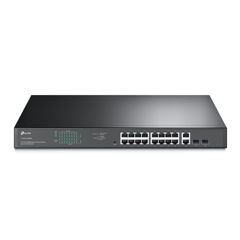 Switch inteligente PoE gestionado TP-Link de 18 puertos (modelo 1218)