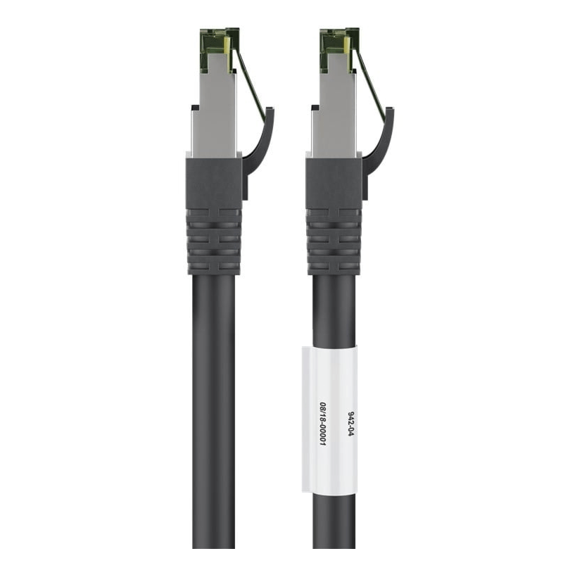 Cable de conexión Cat8 S/FTP (PIMF) de 5 m, color negro