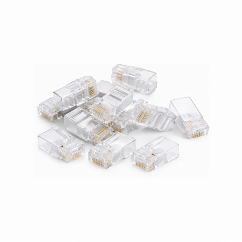 Conector RJ45 UTP CAT6a DANICOM - para núcleo flexible - 10 unidades