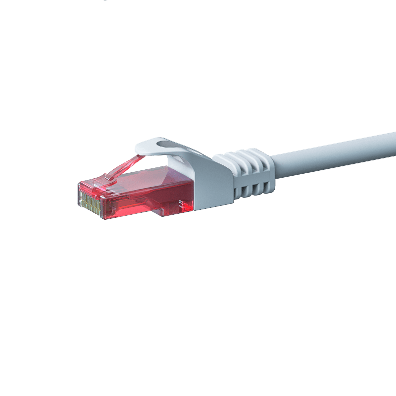 Cable de conexión UTP CAT6 de 15 m, blanco - 100 % cobre
