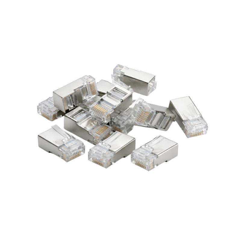 Conector DANICOM FTP CAT6 RJ45 - para núcleo sólido - 10 unidades