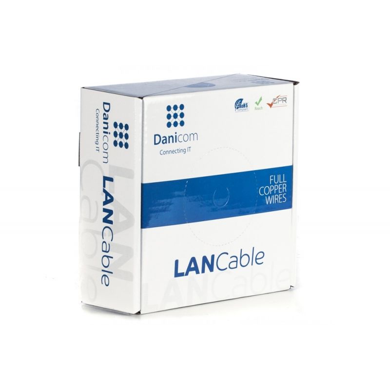 Cable flexible DANICOM CAT5E FTP de 100 m en rollo - PVC (Fca)
