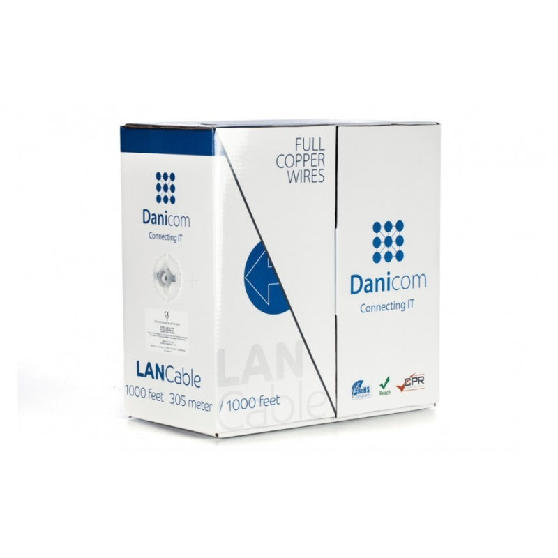 Cable DANICOM CAT6 UTP 305m en rollo rígido - LSZH (B2ca)
