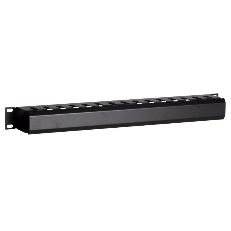 Canaleta para cables de 19 pulgadas con placa de cubierta 1U