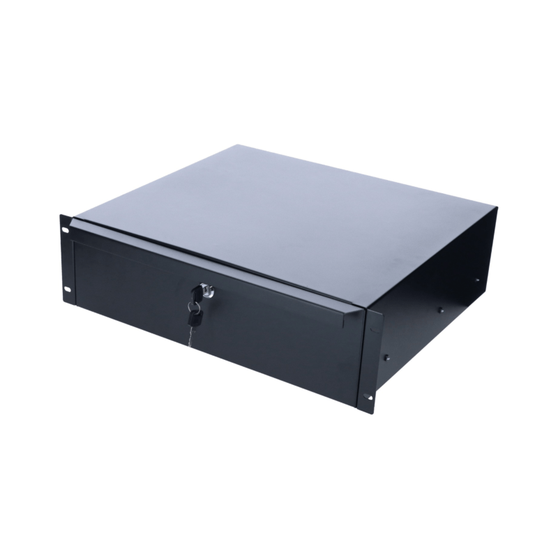 Cajón metálico con cerradura de 19 pulgadas - 3U