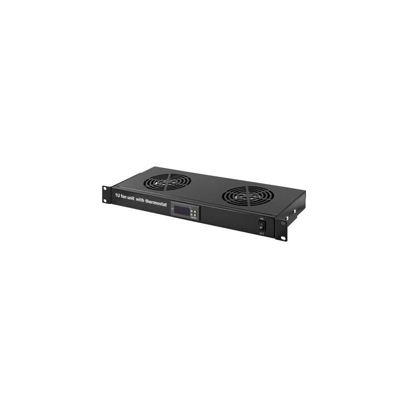 Paquete de ventiladores con 2 ventiladores, termostato incluido.