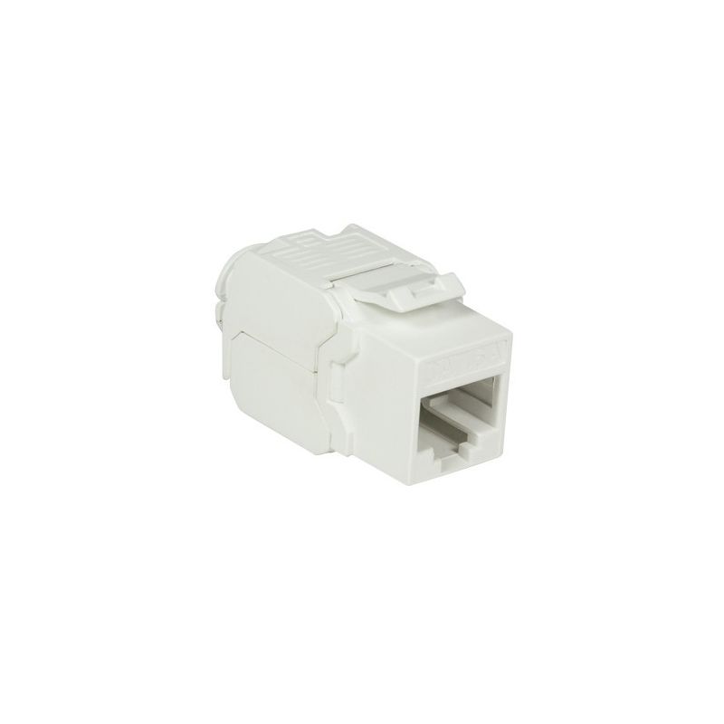 Conector Keystone UTP CAT6a - Sin herramientas - Blanco
