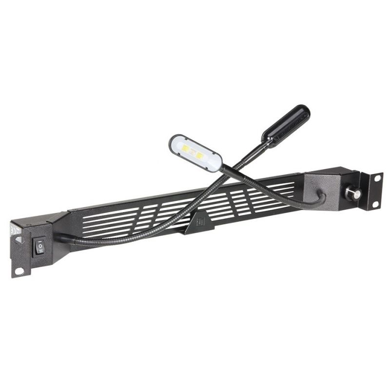 Iluminación LED tipo cuello de cisne de 19 pulgadas + regulador de intensidad - blanco/azul