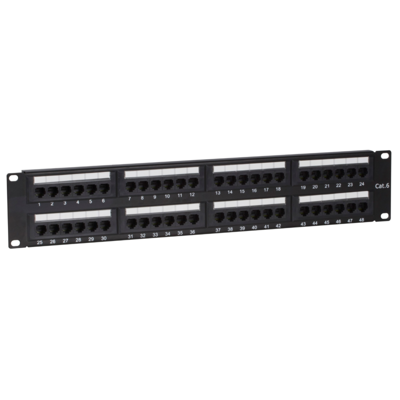 Panel de conexiones UTP CAT6 - 48 puertos