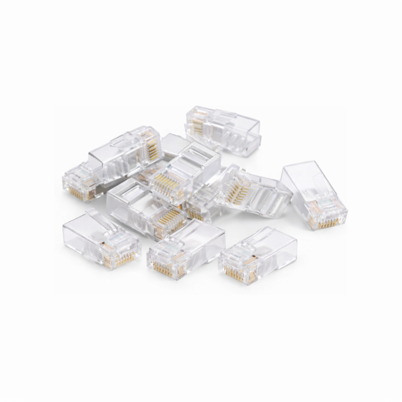 Conector pasante DANICOM UTP CAT6 RJ45 - Núcleo pasante flexible - 10 unidades