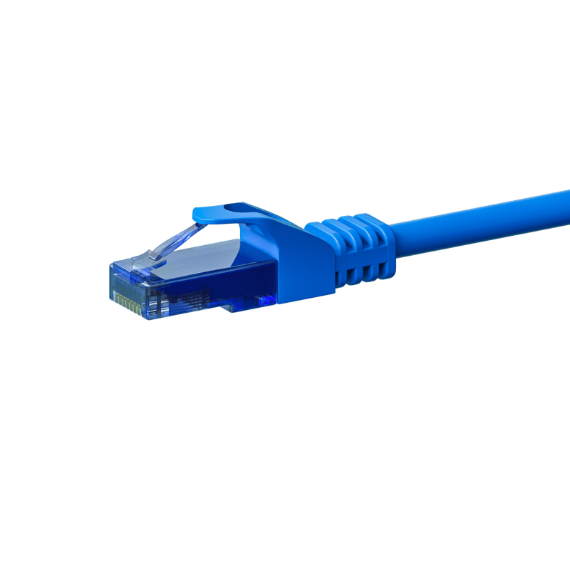 Cable de conexión UTP CAT6a de 5 m, azul - 100 % cobre