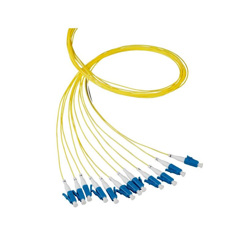 Latiguillo de fibra óptica OS2 amarillo LC/PC - 12 unidades