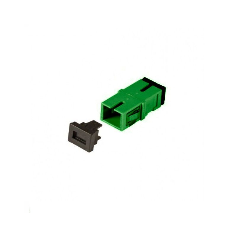Acoplamiento Keystone monomodo SC-SC simplex verde