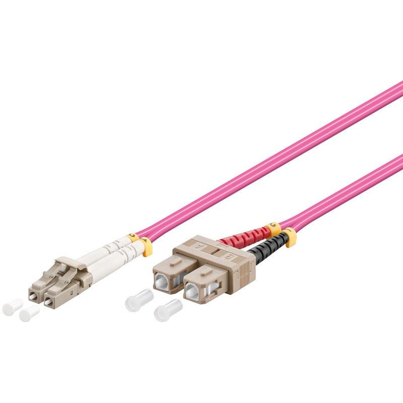 Cable de fibra óptica LC-SC OM4 de 5 m