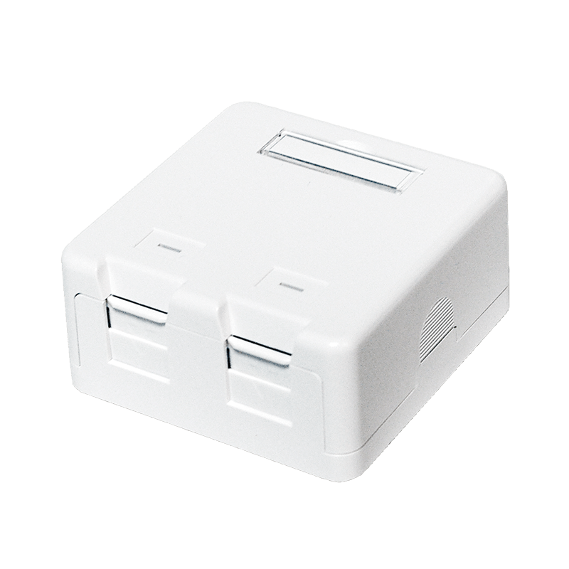 Caja de medios Keystone de 2 puertos