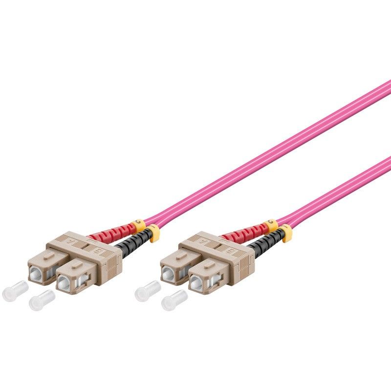 Cable de fibra óptica SC-SC OM4 de 0,50 m