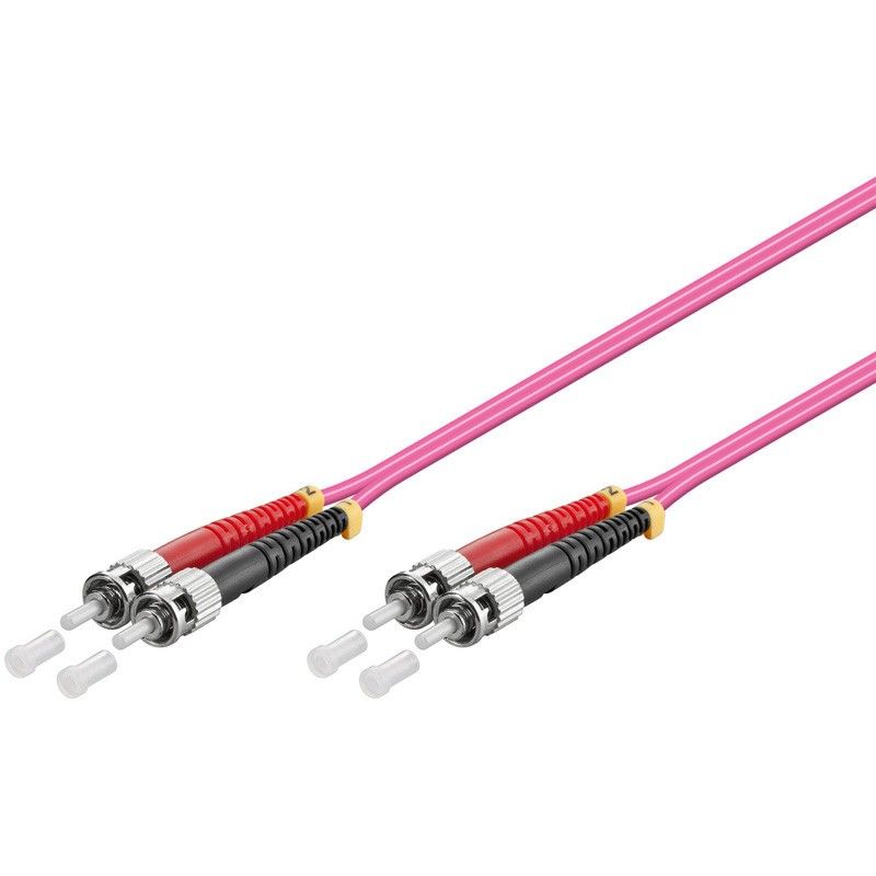 Cable de fibra óptica ST-ST OM4 de 7 m
