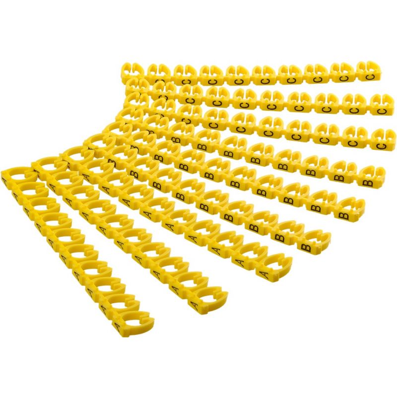 Juego de 90 marcadores de cables, ABC, 30 por letra.
