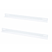 Perfil en L (paquete de 2) apto para armarios de pared de 450 mm de profundidad - blanco