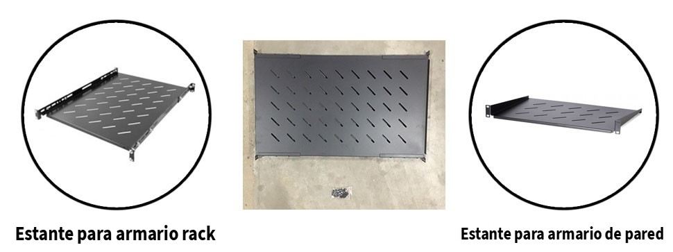 Armario para servidor con estante universal y armario de pared